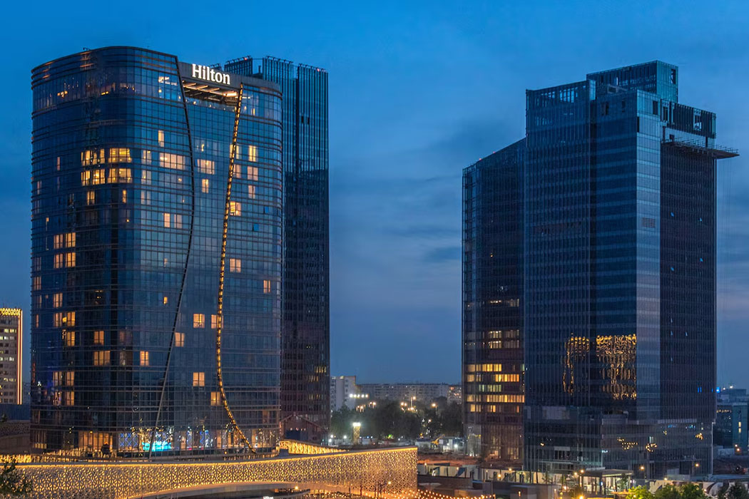 Spacious suite with a view of modern Tashkent